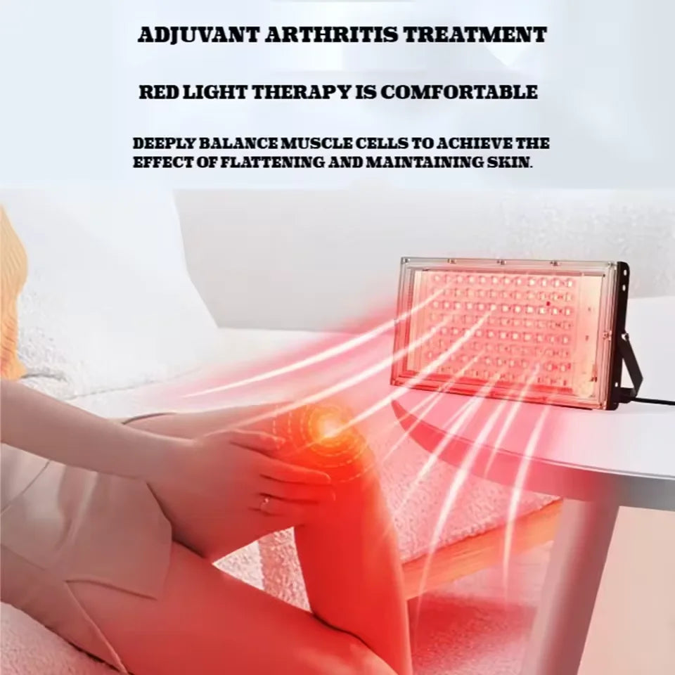 96 LEDs Red Light Therapy Lamp Infrared Light Therapy with Stand 660nm & 850nm NIR Light Device for Body Pain Relief Skin Care