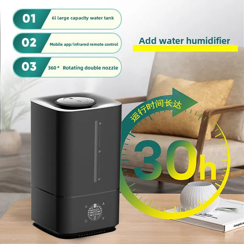 6L Humidifier Intelligent Constant Humidity, Large Capacity And Quiet Design, Healthy Humidification, Multi-Functional Design