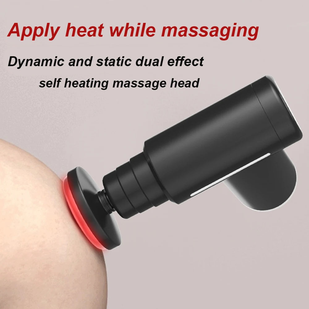 Mini Muscle Massage Gun Body Massager Deep Handheld Percussion Massager For Body Back Neck Leg Cold And Hot Compress Fascia Gun