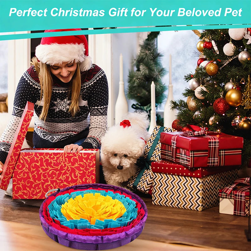 Pet Snuffle Mat Indoor Dog Training Snuff Mat for Cats Dogs Stress Relief and Slow Feeding Mat Washable Dog Toy Pet Supplies
