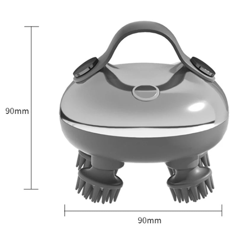 Electric Scalp Massager Rechargeable Head Massager Scalp Stress Relax Waterproof Handheld Hair Scalp Scratcher B Durable
