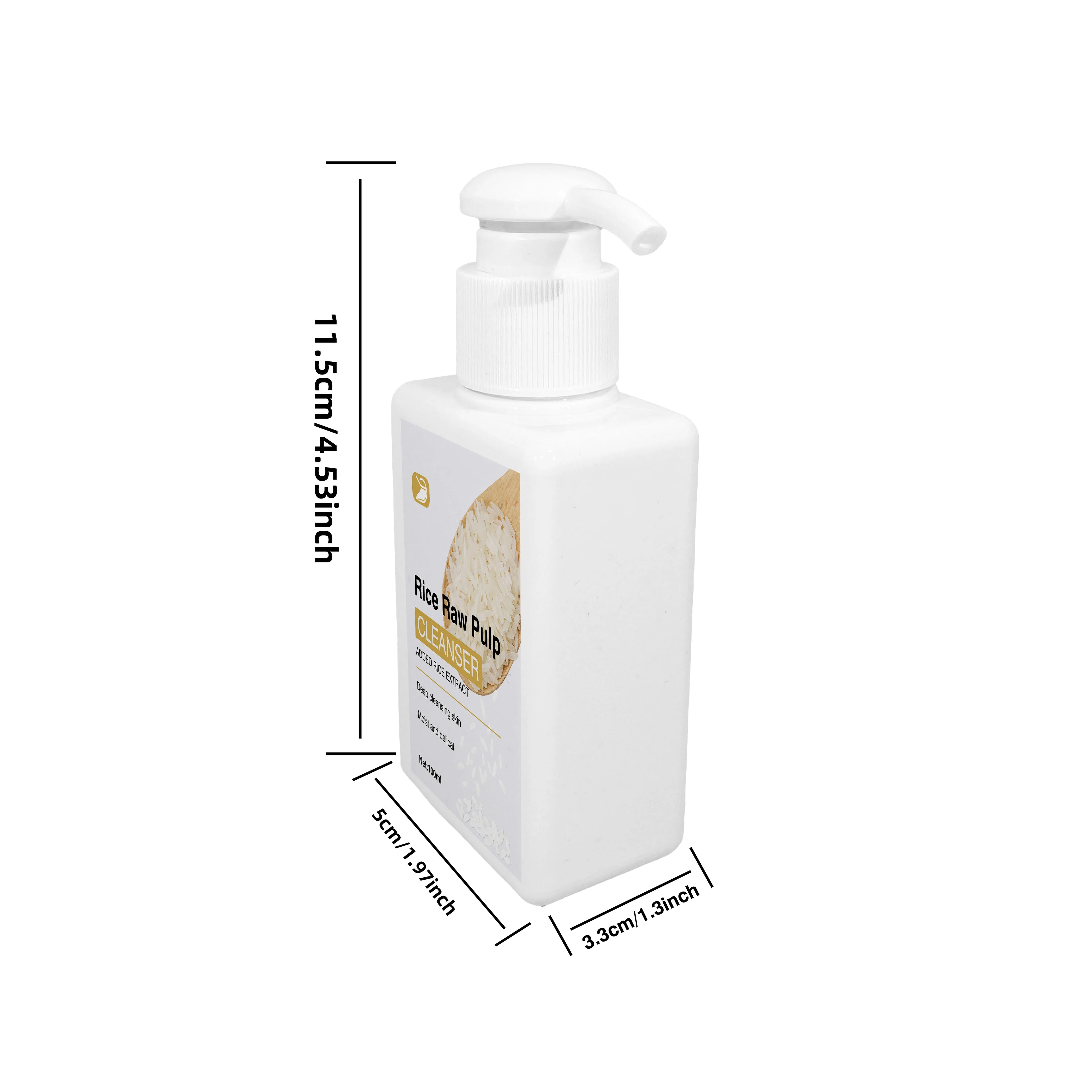 Rice Raw Face Pulp CLEANSER Deep Cleansing, Pores Hydrate&Brighten. For All Skin Types, Men & Women Daily Care, Even Sensitive