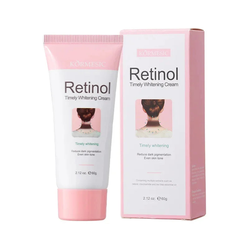 Retinol Whitening Cream Private Parts Underarm Bleaching Neck Lift  Firm Butt Knee Brighten Inner Thigh Dark Remove Melanin 60g