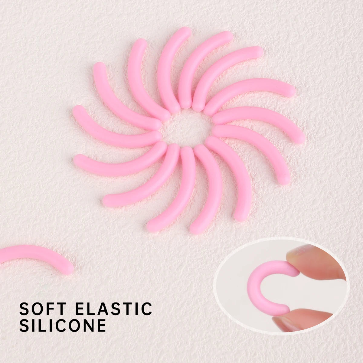 30pcs Silicone Rubber Strip for Eyelash Curler, Soft Silicone Replacement Pad for Eyelash Curler, Universal Eyelash Curler.