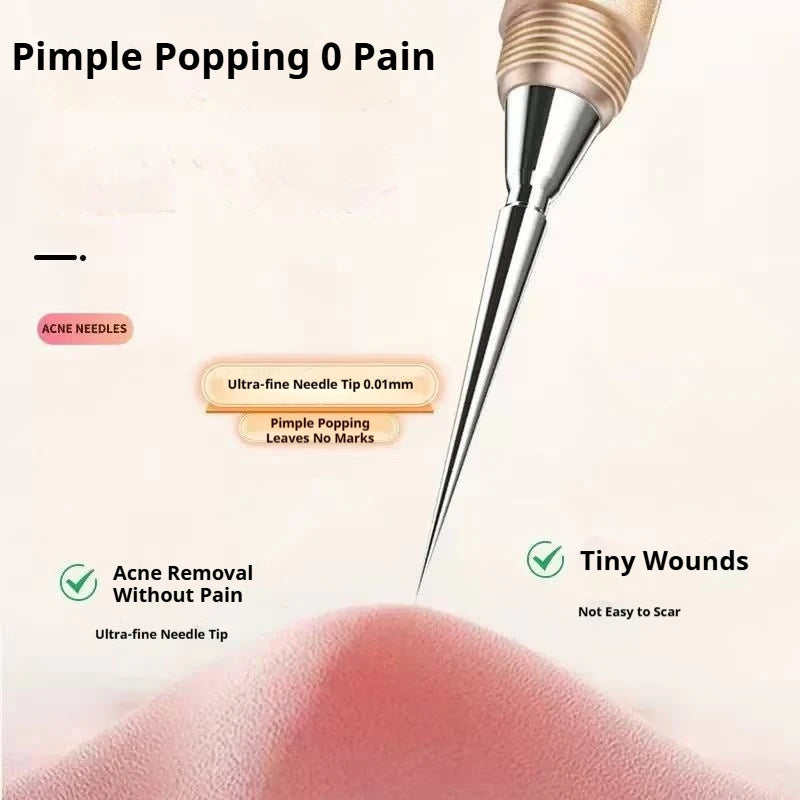 Blackhead Remover Acne Tool Stainless Steel Pore CLeaner Needles Fine Tips Effortlessly Remove Blackhead Face Deep Cleaning Tool