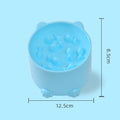 Slow Feeder Dog Cat Bowl, Anti-Choking & Neck Support Design - Puzzle Food Dish for Fast Eaters, Pet Supplies to Prevent Bloat