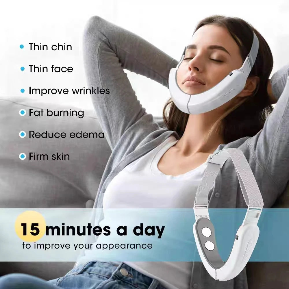 Ems Micro-Current Face Slimming Instrument Tighten Double Chin Face Slimming Facial Beauty Instrument
