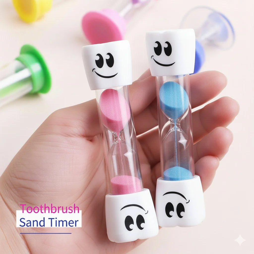 Smiling Teeth 2-minute Hourglass Toothbrush Timer Hourglass Cute Children Brushing Hourglass Home Decor