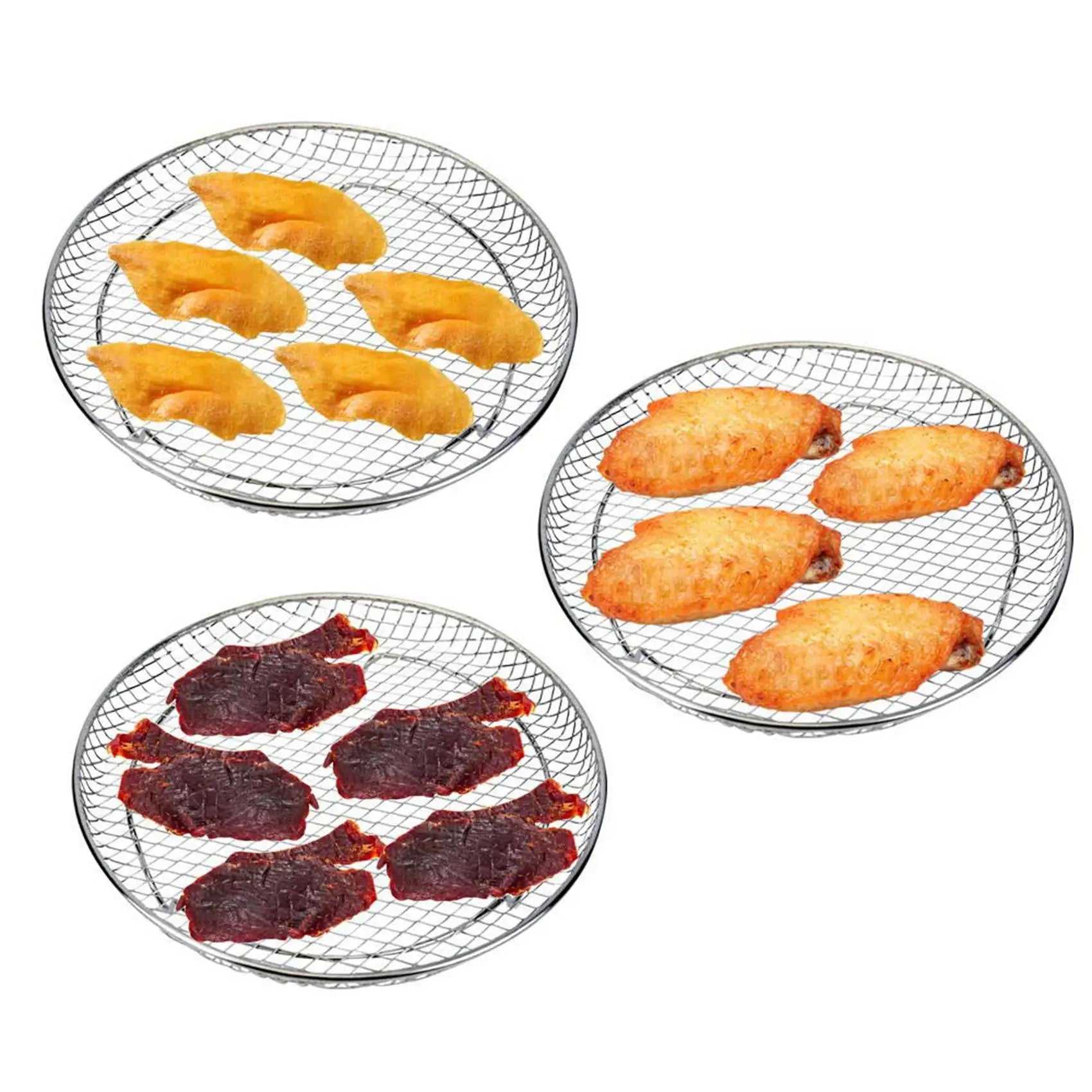 A98G-6X Air Fryer Accessories Three Stackable Racks For Gowise Phillips USA Cozyna Ninja Air Fryer,Air Fryer Rack