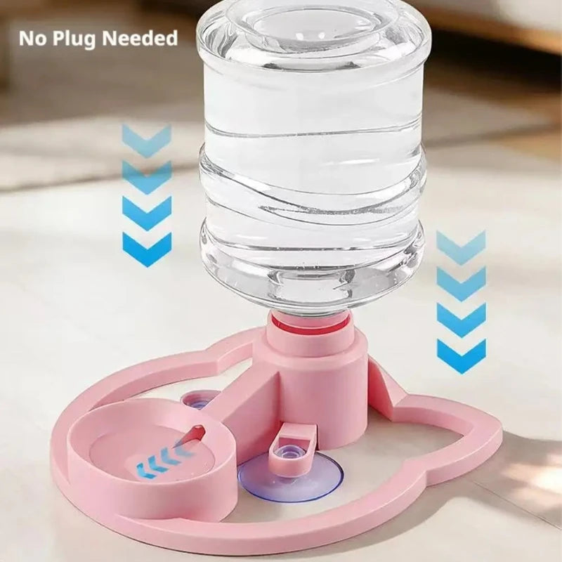Gravity Cat Water Fountain With Optimal Bowl Design Prevents Hair Debris Keeps Water Fresh Keeps Cats Face Dry Automatic Water