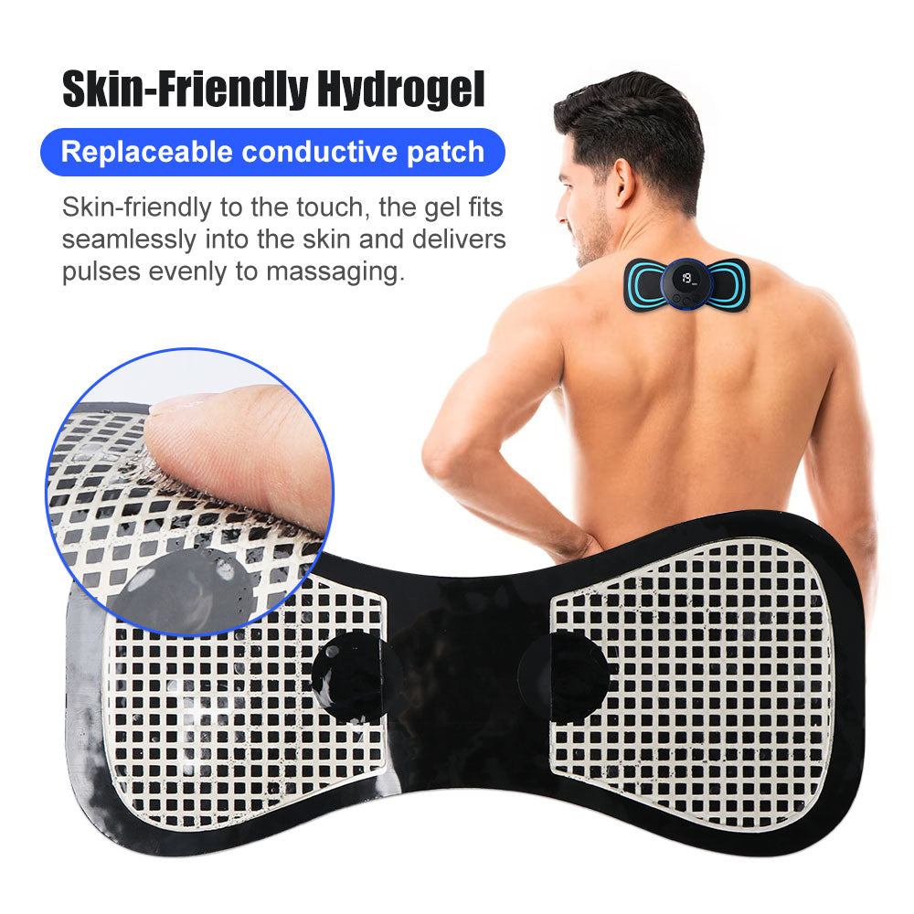 Mini Electric Neck Massager Portable Rechargeable Cervical Vertebra Massage Patch For Muscle Relax Dropshipping Neck Massager