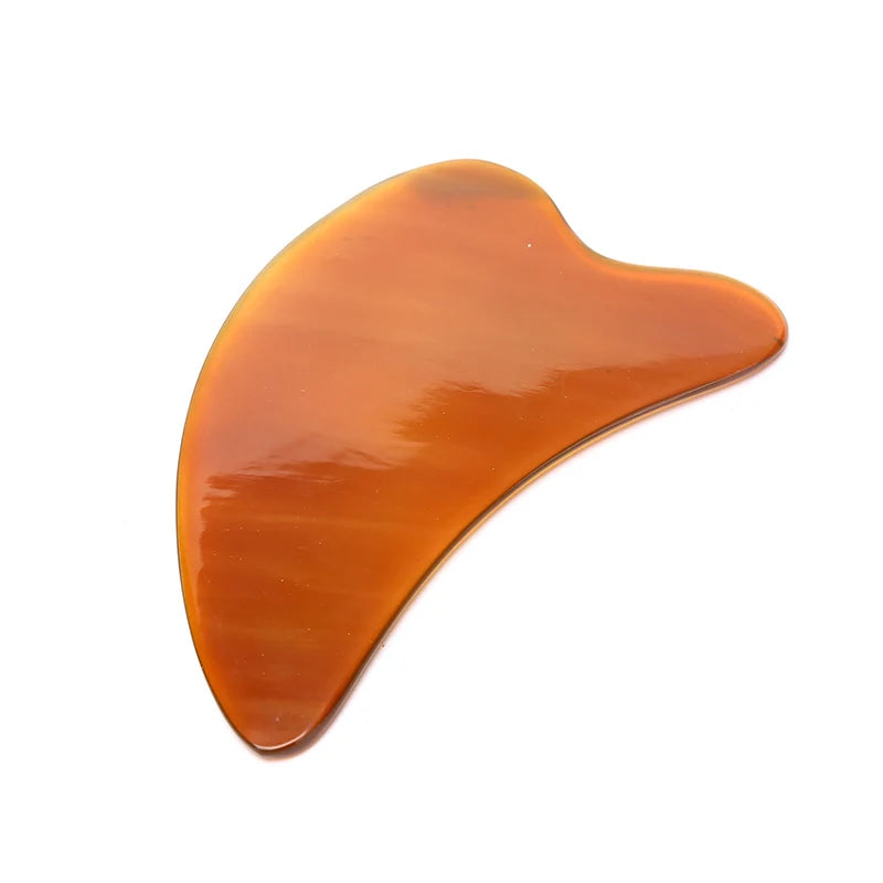 Natural Ox Horn Gua Sha Board Gouache Scraper Face Massager Facial Lift Scraping