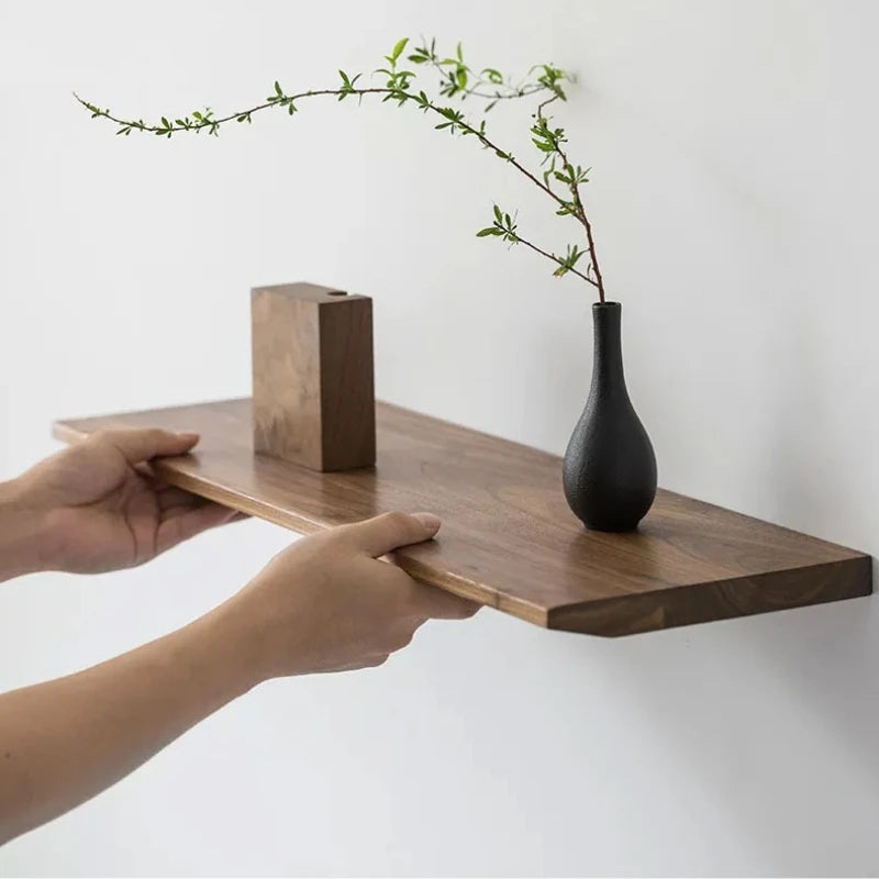 Floating Shelves for Wall Farmhouse Wooden Shelves Live Edge Shelf with Unique Natural Grain for Living Room Bedroom Kitchen