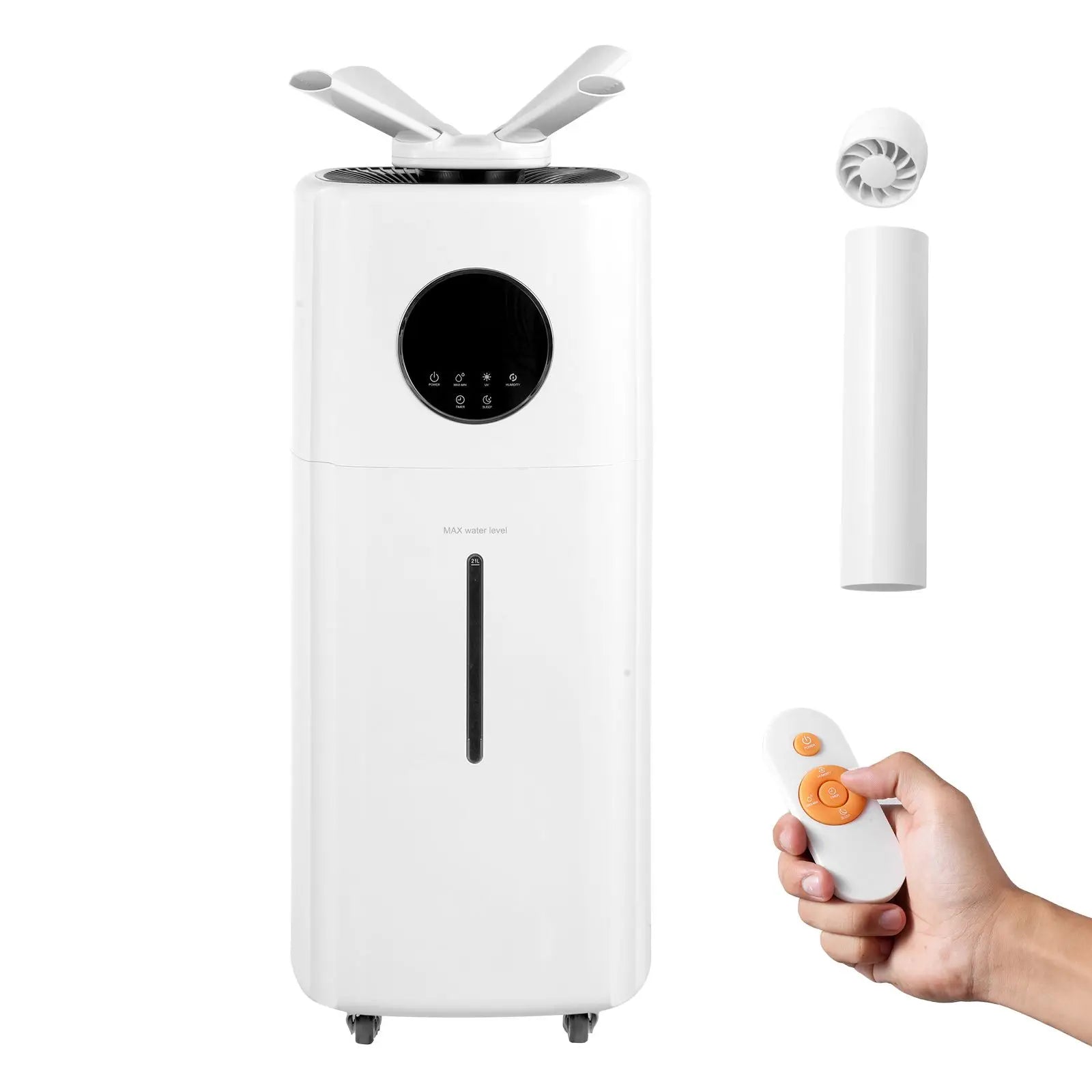 Commercial 5.5 Gal/21L 40.6 Oz/h Cool Mist Output Humidifier Top R Industrial Air Vaporizer for Large Rooms 1291.7 Sq Ft New
