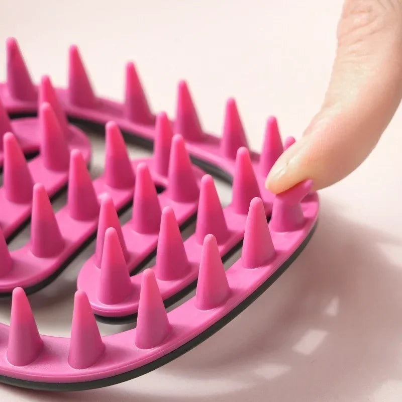 Shampoo Hair Brush Hair Massage Scalp Combs Head Washing Brush Long Handle Dry And Wet Brush Shower Spa HairdressingTool Girls