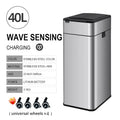 Smart Trash Can 20L 30 40 50 60 Liters Wastebasket Large Kitchen Garbage Cube Home Automatic Stainless Steel Garbage Bin Dustbin