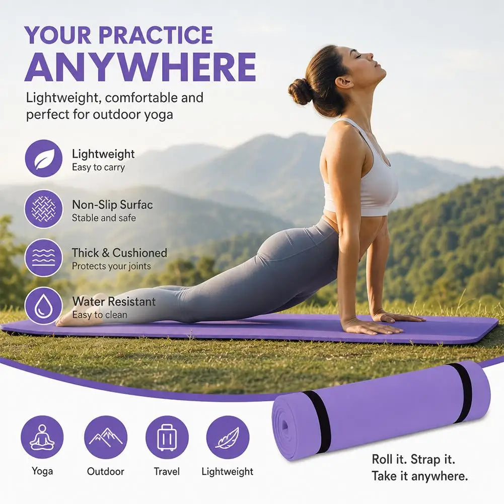 Yoga Mat Nonslip Exercise Fitness Pilates Mat Exercise Body Building Blanket For Exercise Yoga And Pilates Gymnastics Mat