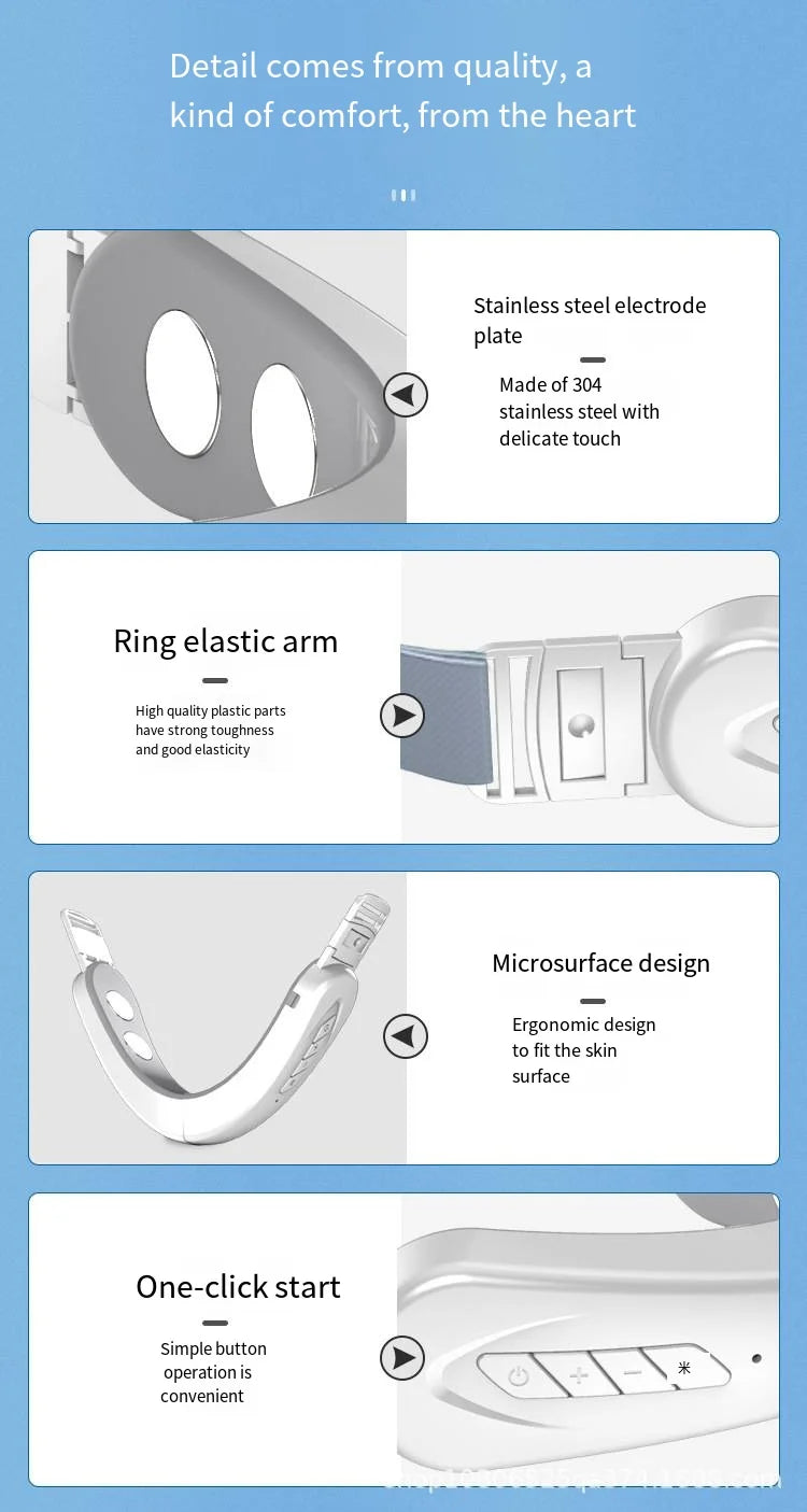 Ems Micro-Current Face Slimming Instrument Tighten Double Chin Face Slimming Facial Beauty Instrument
