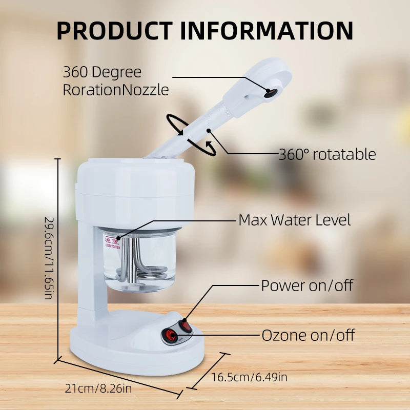 Hot Sale Ozone Steam Face Warm Mist Spray Portable Facial Steamer For Face Professional Ionic Facial Steamer for Home Use