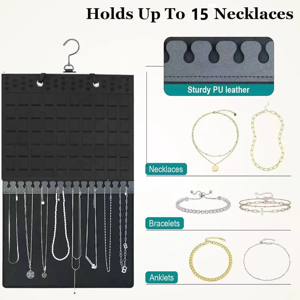 Jewelry Holder Organizer  Earring Necklace Jewelry Organizer Brooch Pin Display Board Jewelry hanging storage bag wall mounted