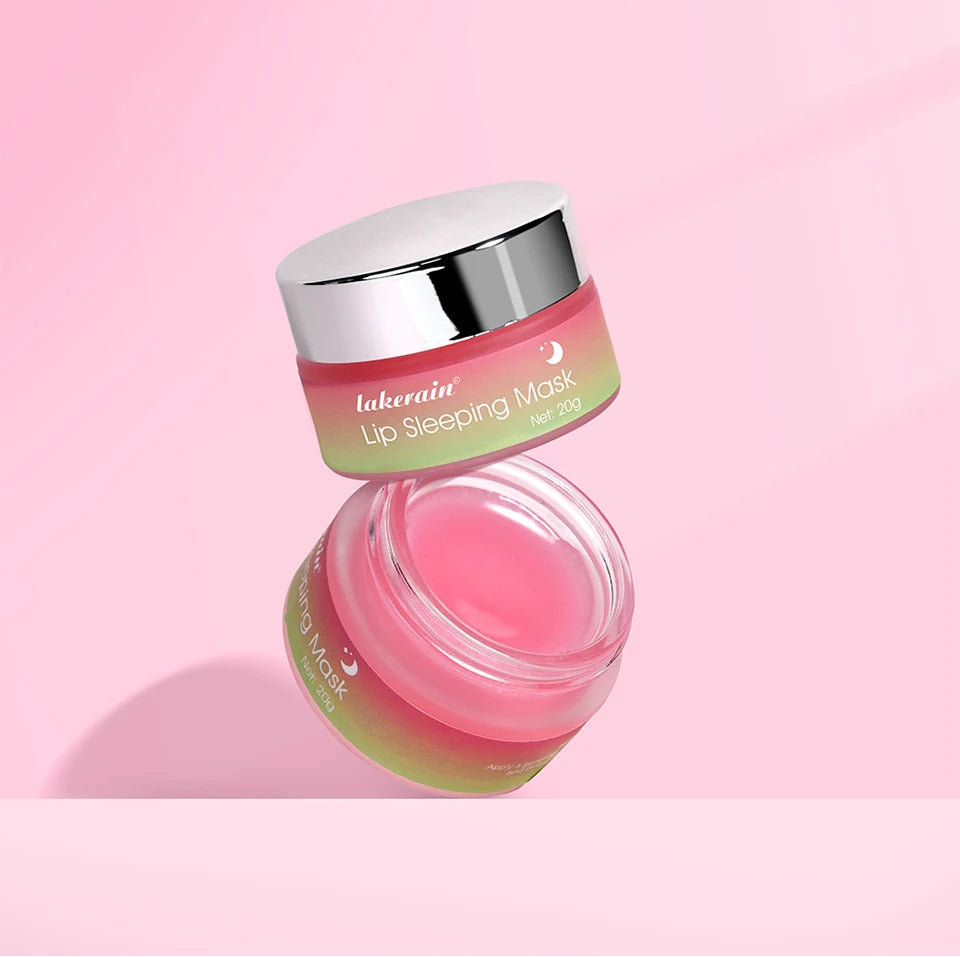Lakerain Moisture & Collagen Booster Lip Sleeping Mask - Treatment to Restore, Hydrate & Plump Dry Chapped Lips