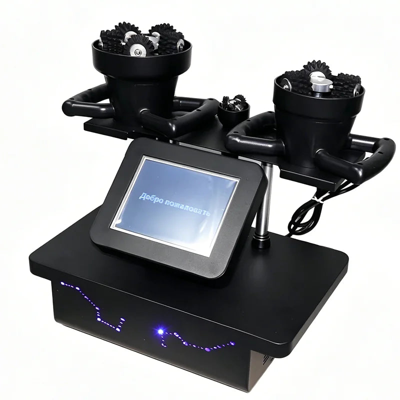 360° rotating, three-hand vibrating roller massager is a popular product in Russia.