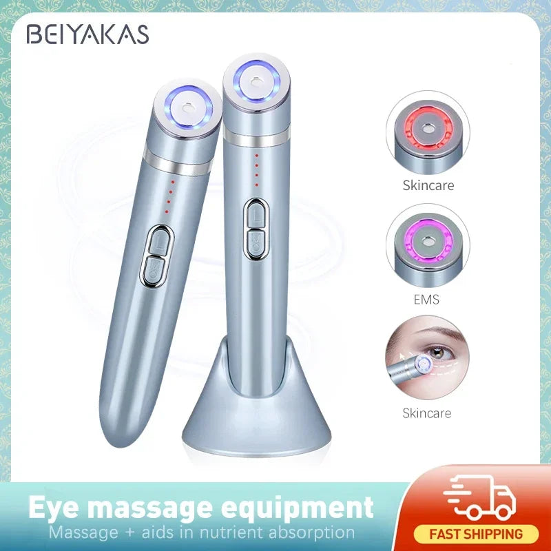 Eye Beauty Instrument  Anti Aging Device Puffiness Dark Circles Fine Lines Wrinkles Removal Device Skin Care Eyes Massager