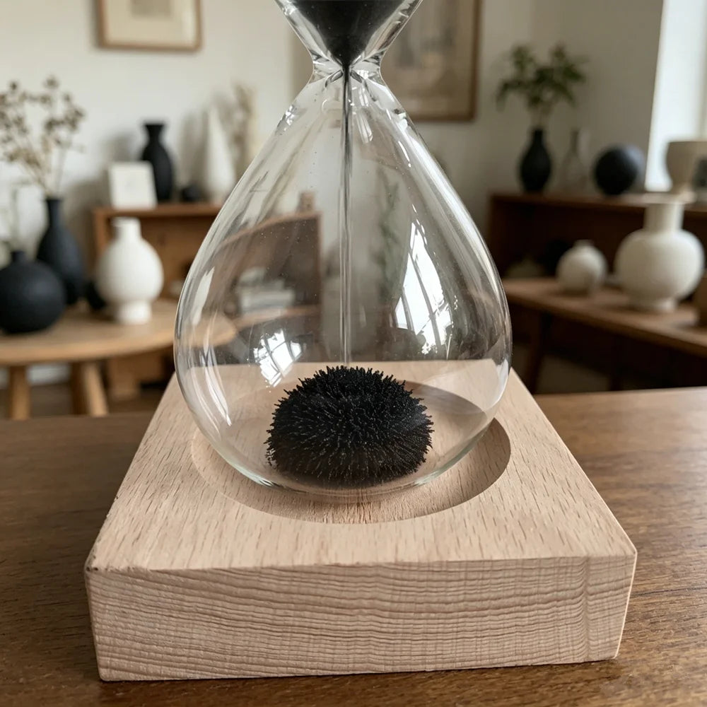 Creative Sandglass Sand Awaglass Hand-blown Timer Clock Magnet Magnetic Hourglass Ampulheta Crafts Sand Clock Hourglass Timer