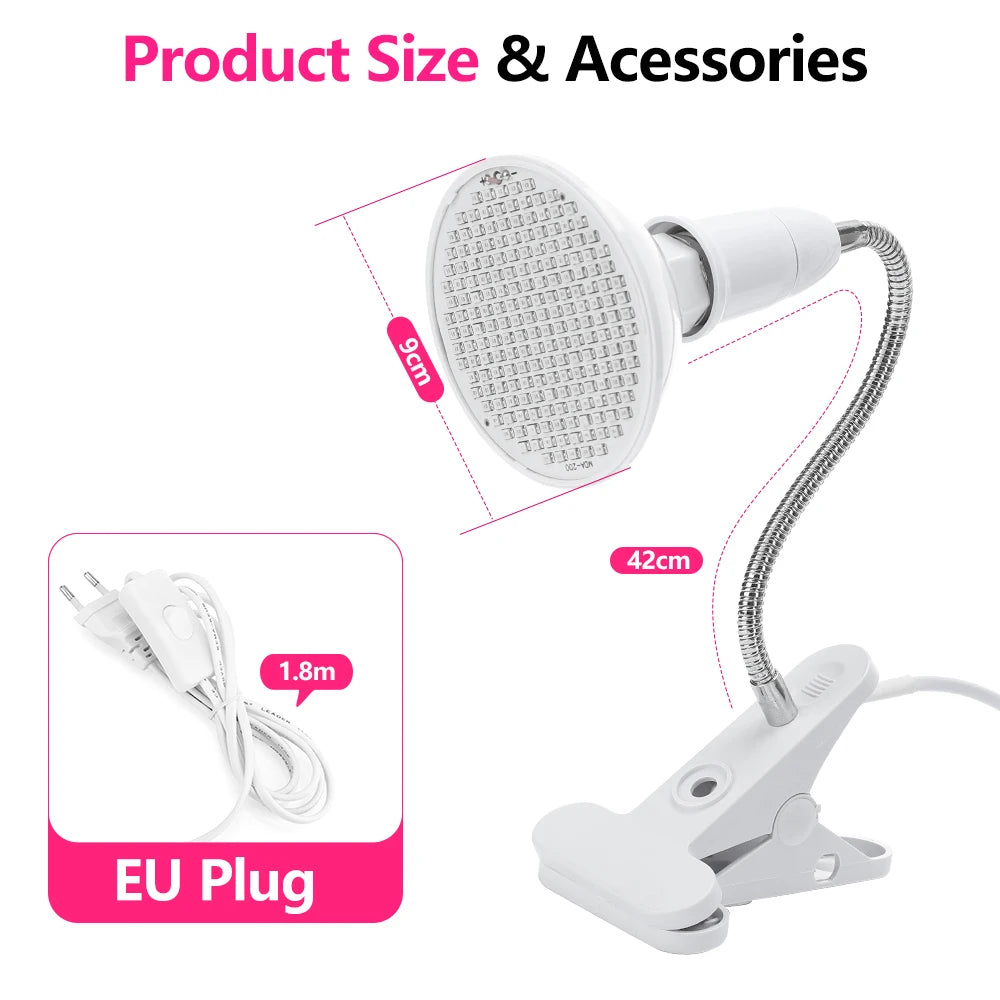 New LED Photon Beauty Lamp Face Wrinkle Removal Anti-Aging Device Red Blue Light Acne Removal Firming Skin Home Beauty Device
