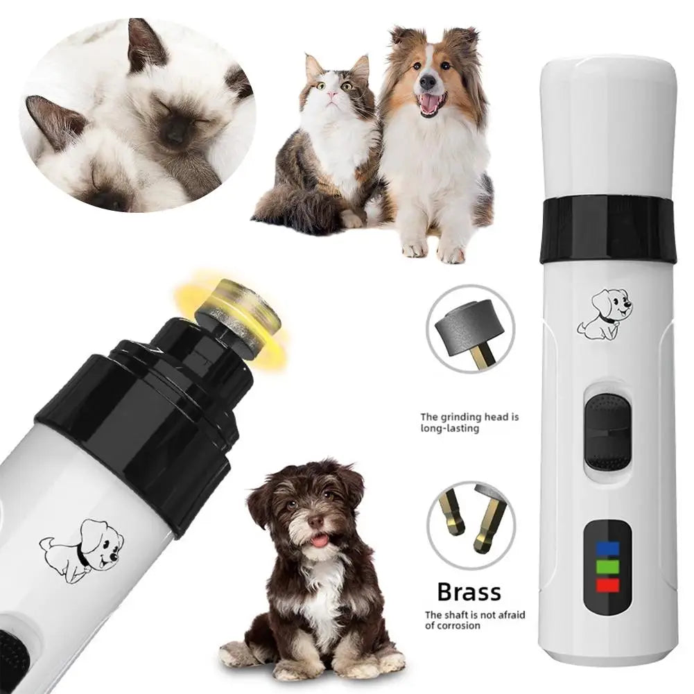 Painless Electric Dog Nail Grinder for Small Large Dog Cat Nail Clippers Pet Paws Nail Grooming USB Charging Trimmer Pet Supplie