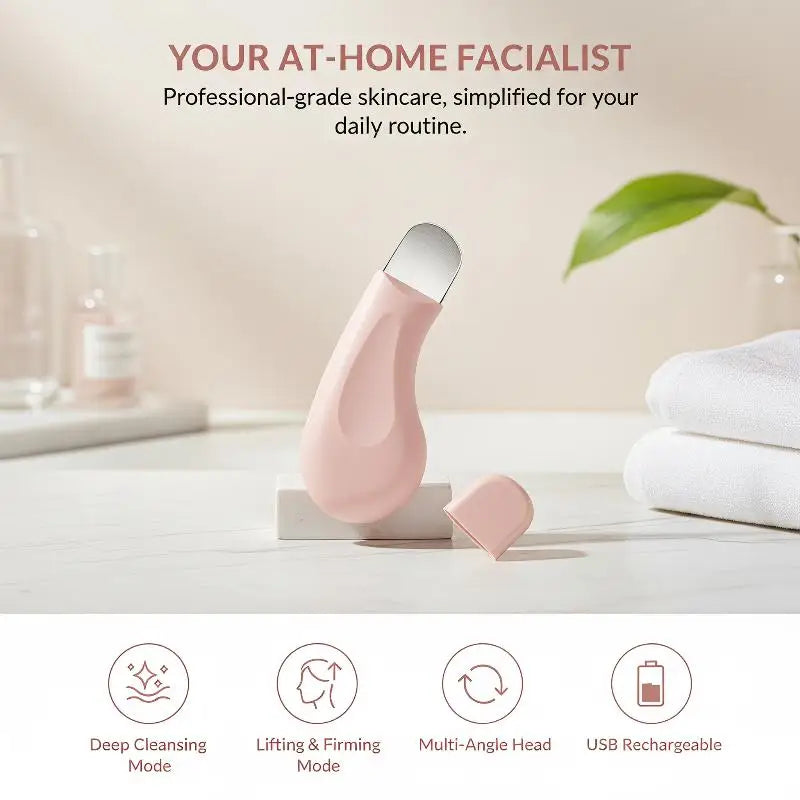 Handheld Facial Blackhead & Whitehead Remover Deep Cleansing Pore Cleaner for Men Women Home Skincare Routine
