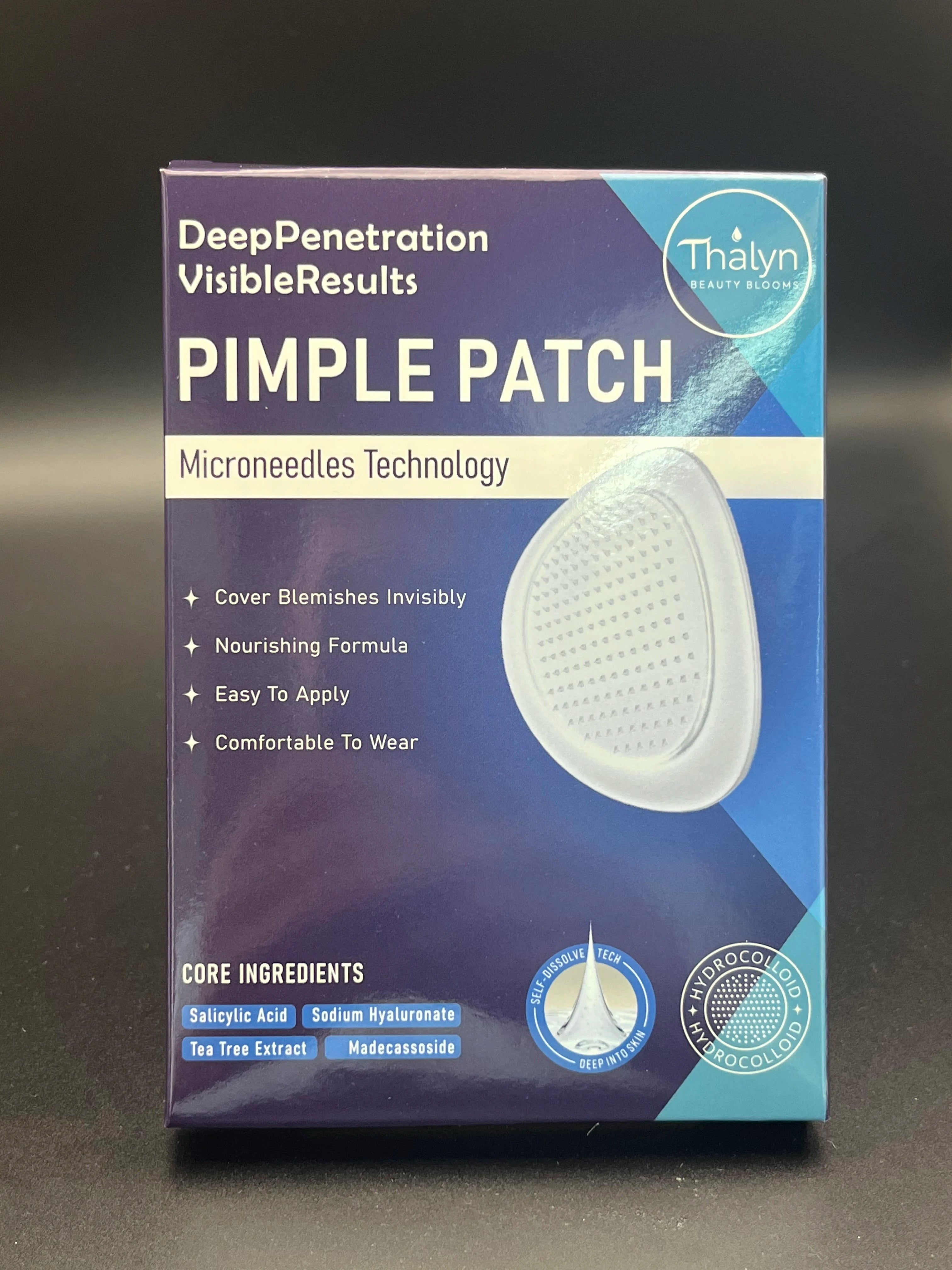 Microneedle Acne Patches | Foil-Wrapped, Portable, Alcohol-Free, Tea Tree & Witch Hazel