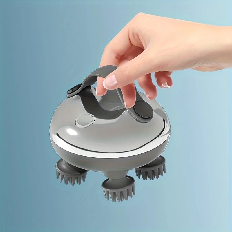 Electric Scalp Massager Rechargeable Head Massager Scalp Stress Relax Waterproof Handheld Hair Scalp Scratcher A Easy To Use
