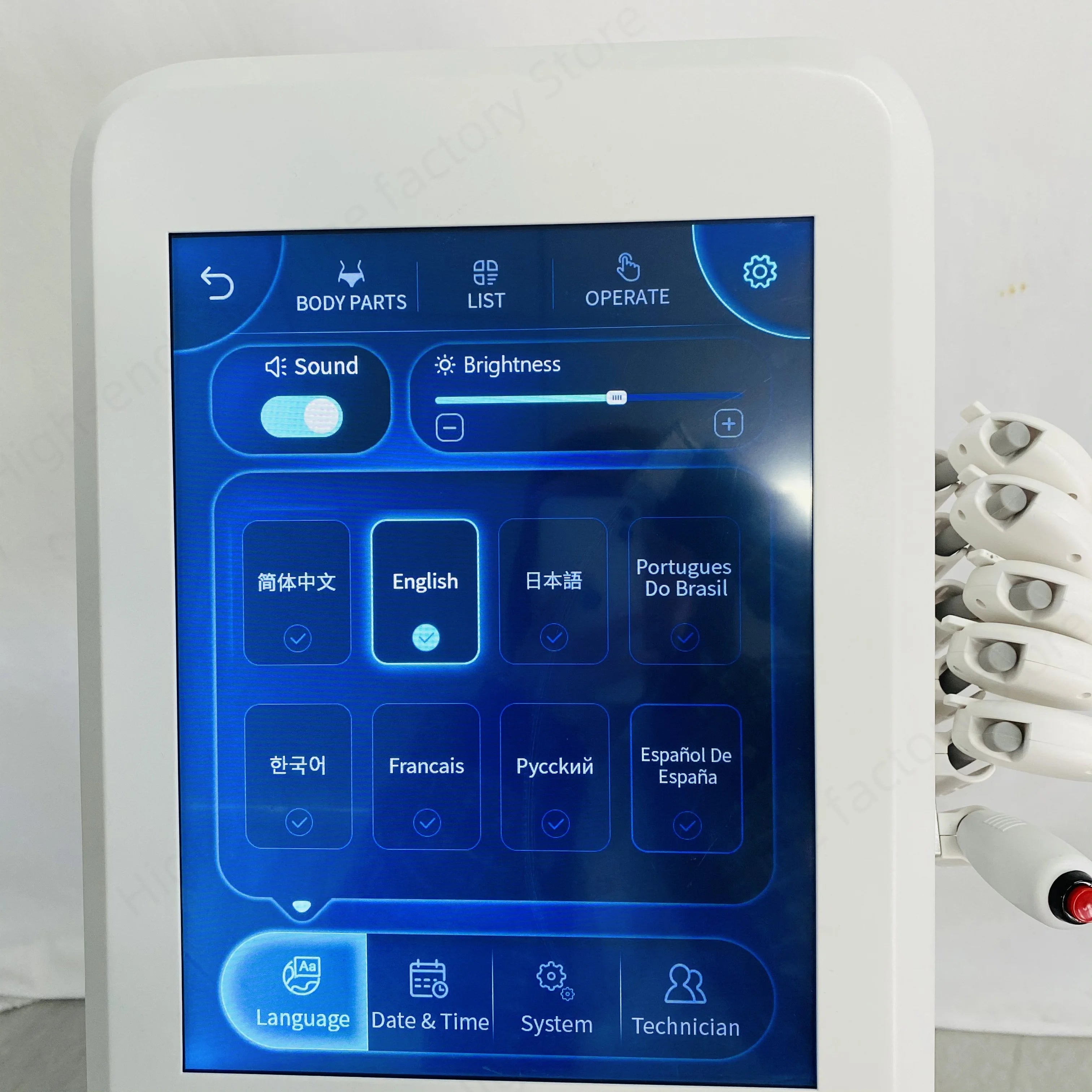 Professional EMS Face Lifting Machine Face Sculpting ems Wrinkle Removal RF Skin Tightening Stimulator