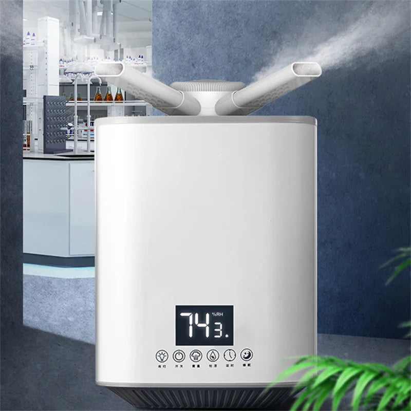 Air Humidifier 3L High-capacity Electric Humidifiers Double Nozzle Diffuser Bedroom Cool Mist Maker Night Lamp Purification