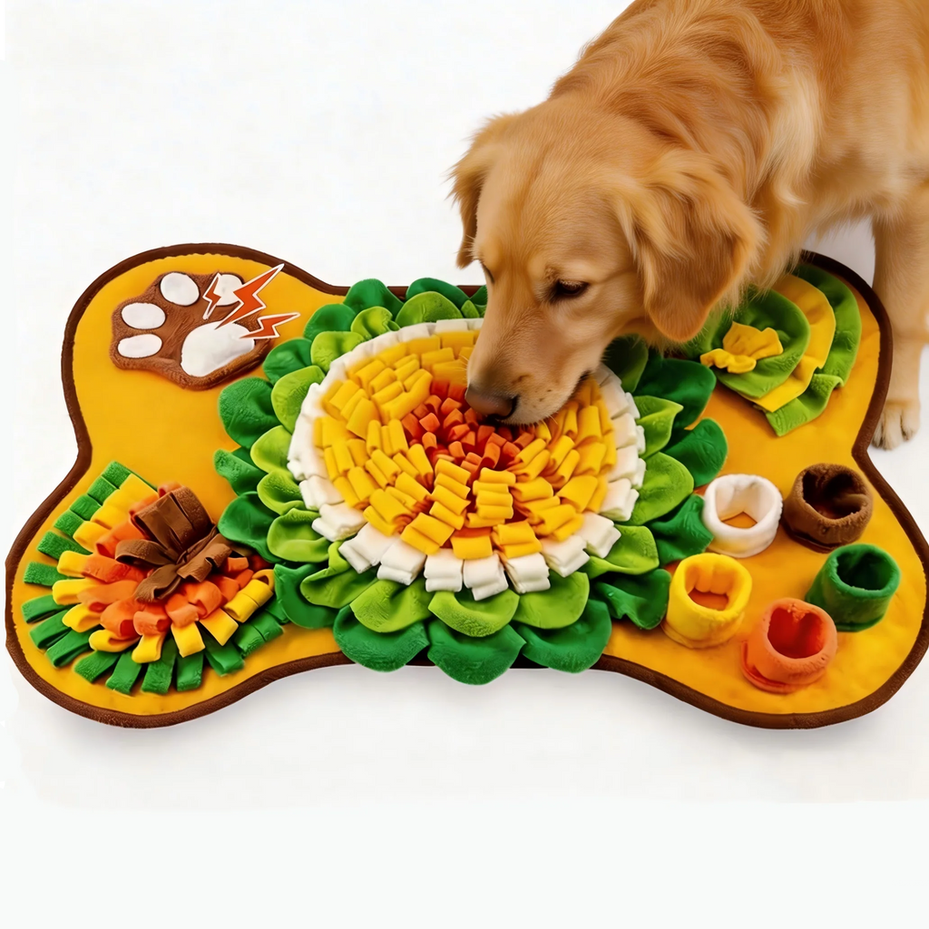 Pet Dog Snuffle Mat, Interactive Sniff Mat Feeding Mat for Dogs, Slow Feeder Dog Treat Mat for Stress Relief, Dog Birthday Gift