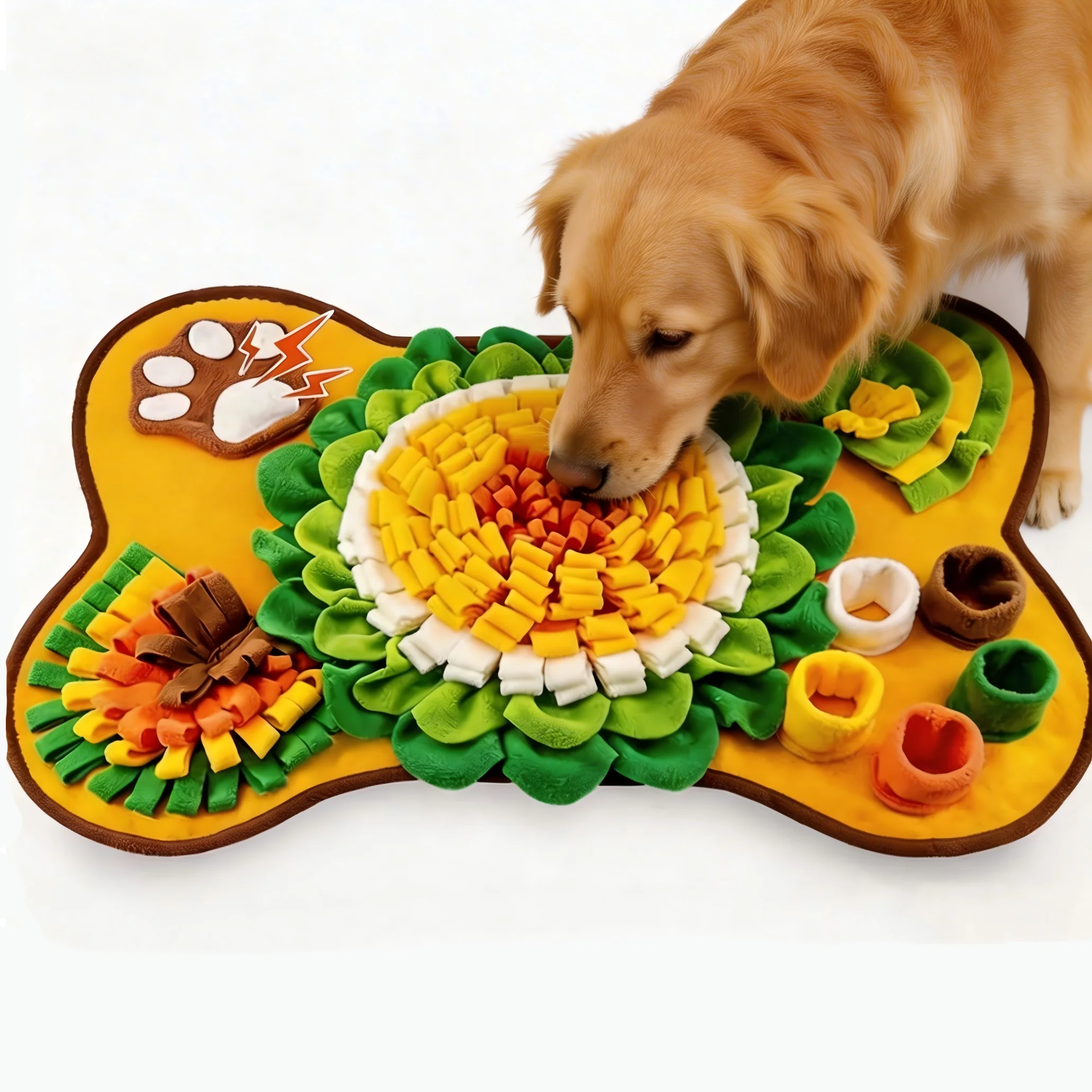 Pet Dog Snuffle Mat, Interactive Sniff Mat Feeding Mat for Dogs, Slow Feeder Dog Treat Mat for Stress Relief, Dog Birthday Gift