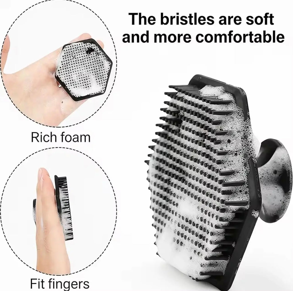 Silicone Cleaning Brush Face Cleansing Scrubber Massager Manual Facial Cleansing Brush Exfoliating Gentle Beard Skin Care Tool