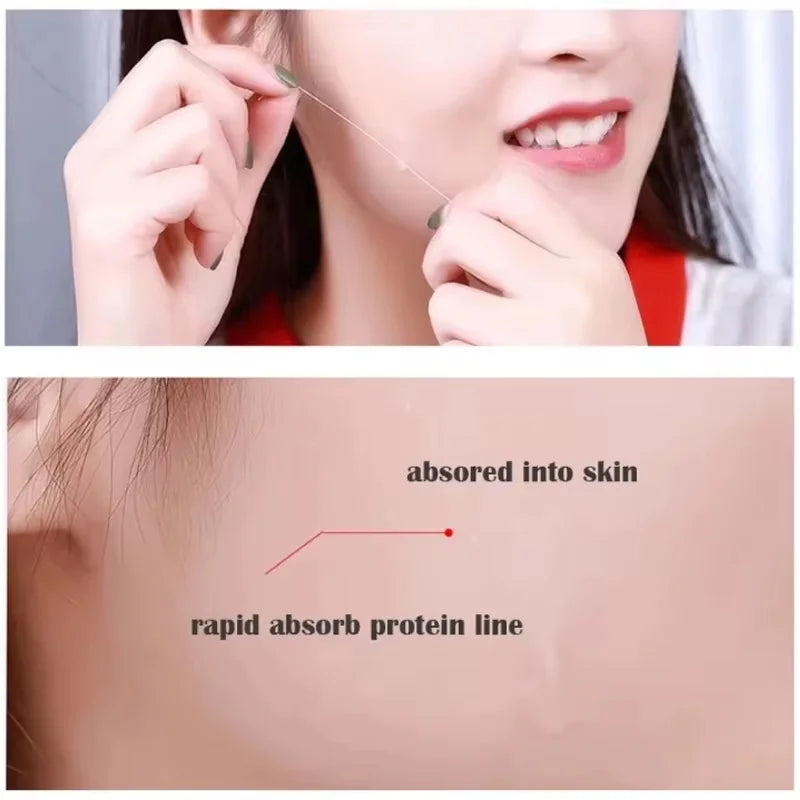 Collagen Protein Thread Instant Wrinkle Remover Serum Set Lifting Firming Soluble Absorbable Face Anti-aging Skin Care