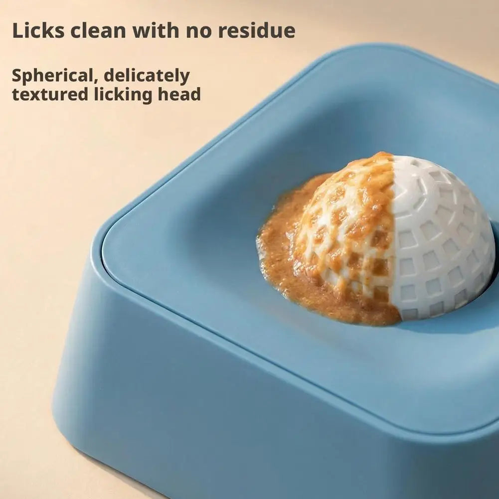Dog Bowl Slow Feeder Dog Bowl for Liquid with Rolling Ball Interactive Lick Bowl Anti Slip for Wet Food Water Treat Lick Toy