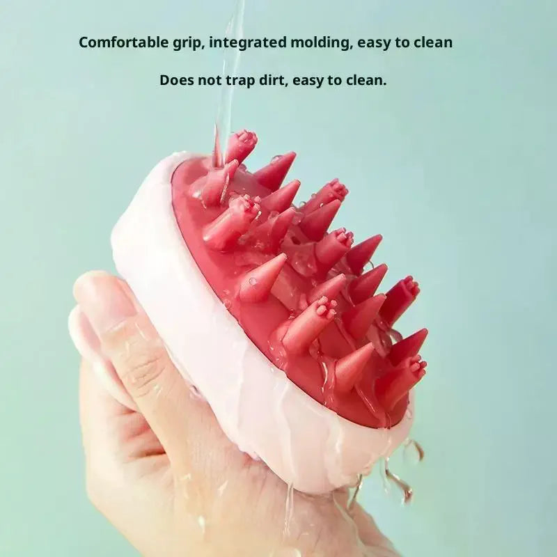 Shampoo Brush Head Scalp Massage Comb With Handle Hair Washing Comb Body Massage Brush Bath Shower Brush Salon Hairdressing Tool