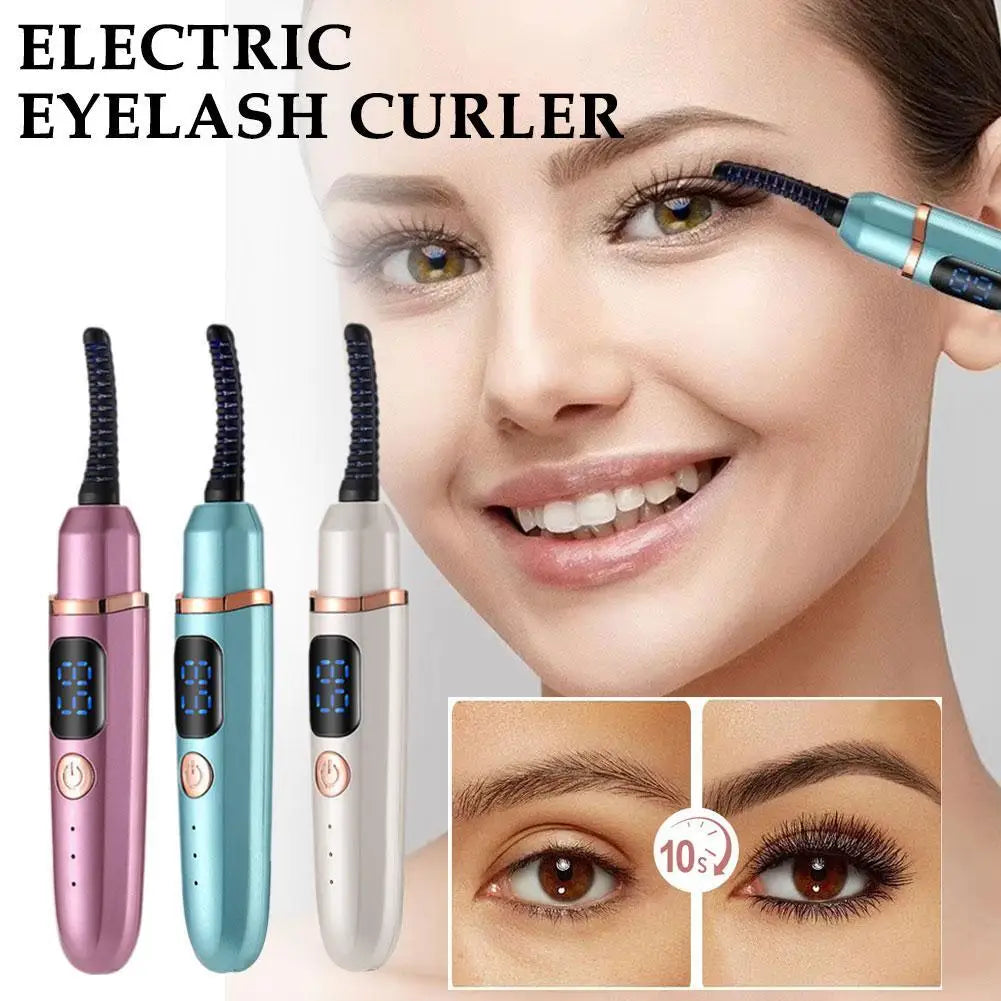 Heated Eyelash Curler With Battery  Electric Eyelash Curler, USB Rechargeable Makeup Tools, Ideal Gift For Women