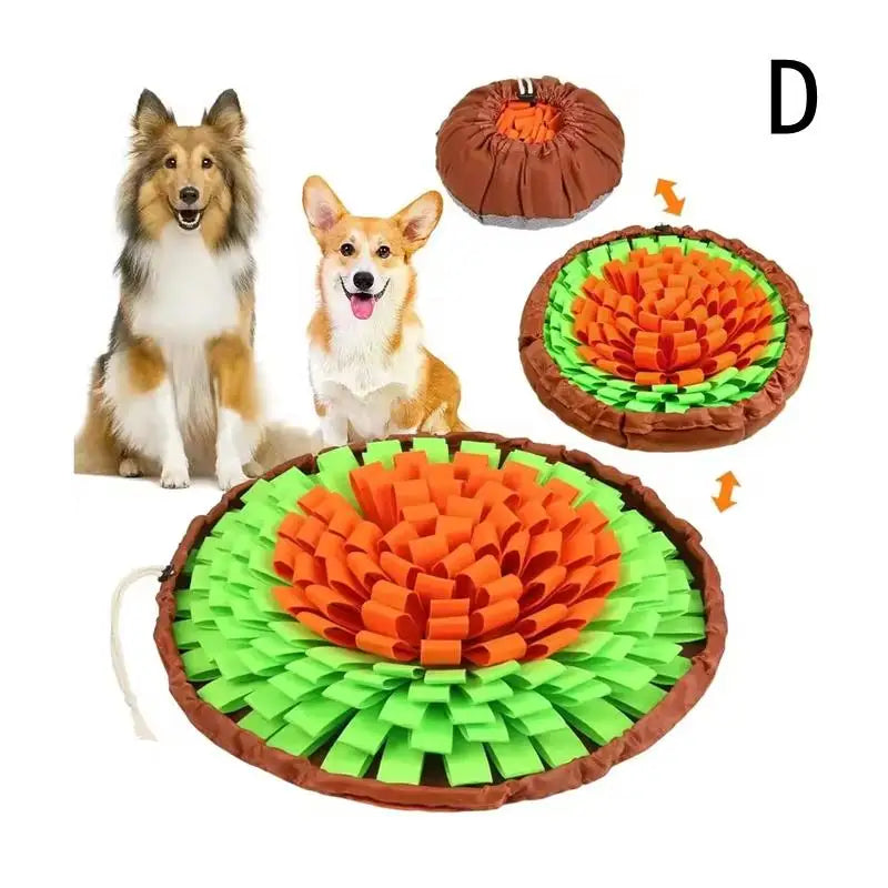 Snuffle Mat for Pets Interactive Foraging , Brain-Boosting Feed Game, Travel-Suitable, Ideal for Dogs and Cats.