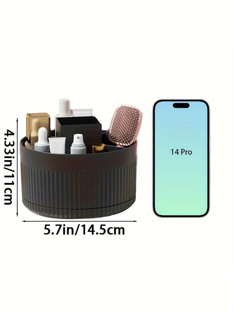 360° Rotating Makeup Organizer Countertop Makeup Organizer Bathroom Accessories Makeup Brush Holder & Lipstick Holder