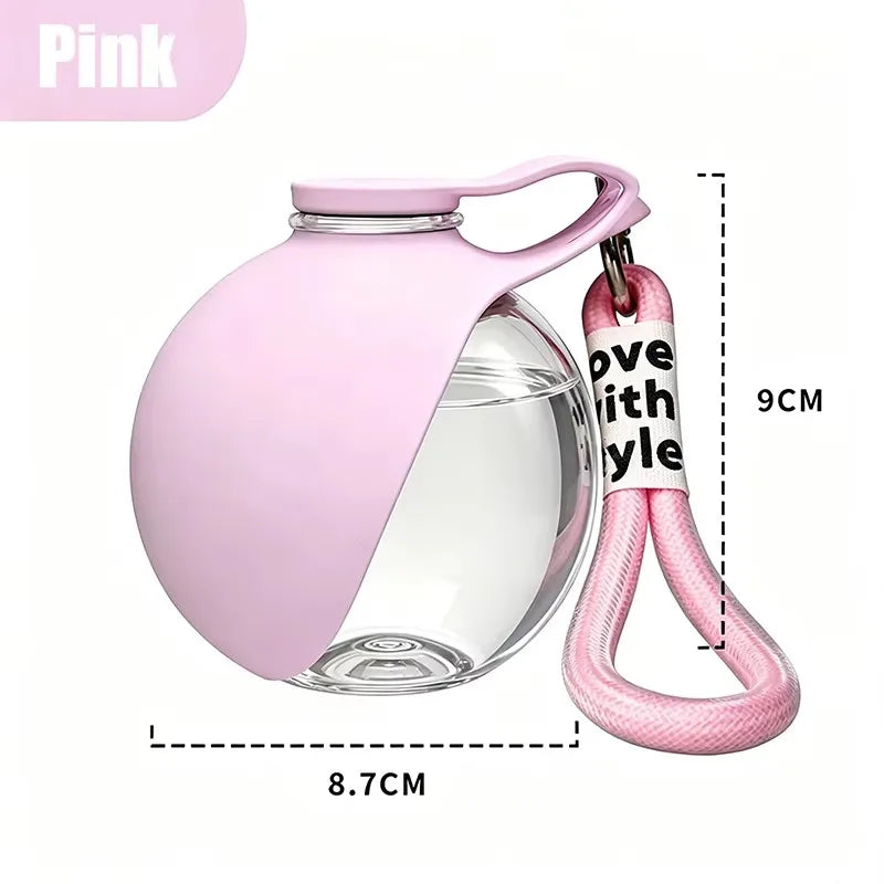 Dog Water Bottle Outdoor Travel Portable Pet Drinking Bowl Hanging Lanyard Puppy Walking Anti-leak Water Feeder Bowl