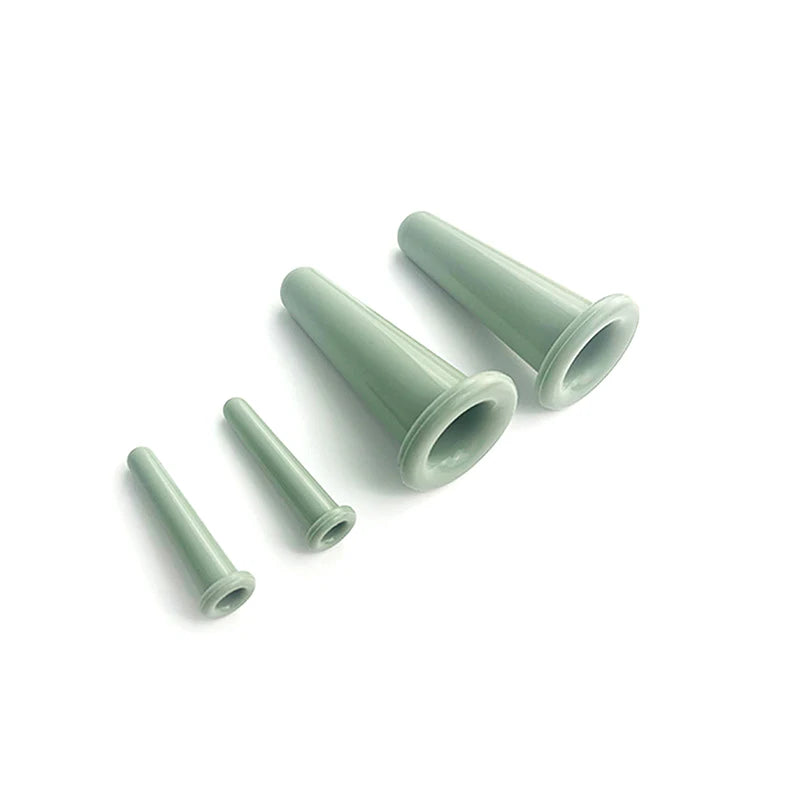 2/4PCS Silicone Vacuum Cupping Massage Jars Massage Facial Suction Cups Face Neck Lift Skin Scraping Guasha Anti Wrinkle