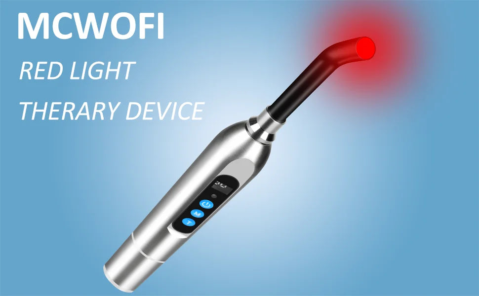 Red Light Therapy for Cold Sore Canker Sore 660nm 850nm Near Infrared LED Light Therapy Device Narrow Beam for Oral Sore Problem