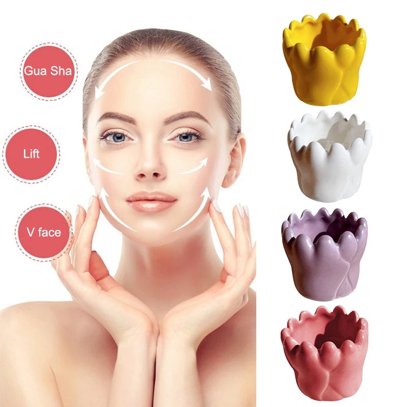 Ceramic Gua Sha For Face Body Massage Tool Body Guasha Board For Relief Massage Face Lift Gua Sha Massager