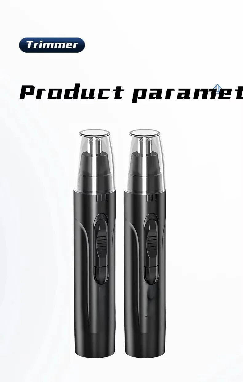 1 PCS Black Electric Nose Hair Trimmer Ear and Nose Hair Trimmer Professional Painless Nose Hair Trimmer For MenAnd Women