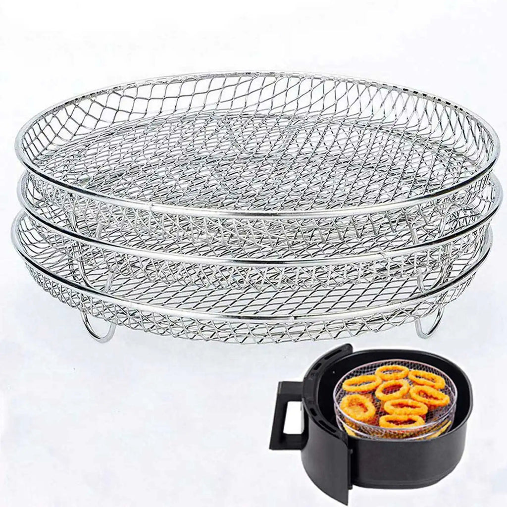 A98G-6X Air Fryer Accessories Three Stackable Racks For Gowise Phillips USA Cozyna Ninja Air Fryer,Air Fryer Rack